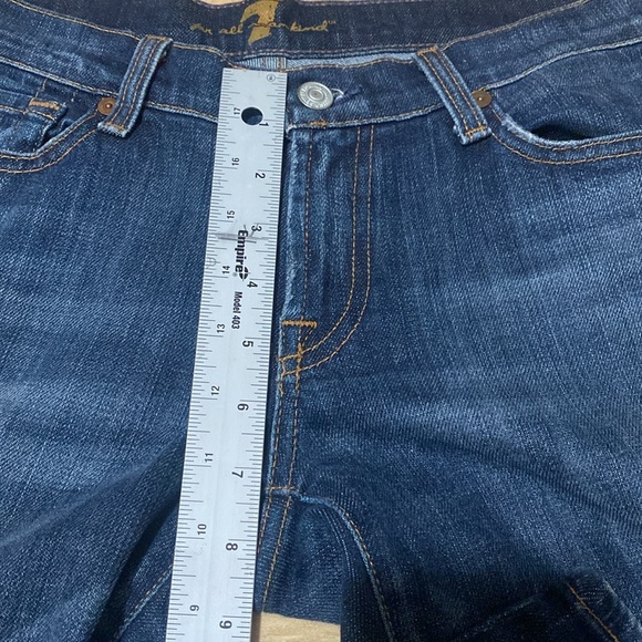7 for all Mankind Dark Blue Denim Jeans - Picture 4 of 14